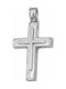 White Gold Cross 9K