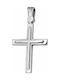 White Gold Cross 14K