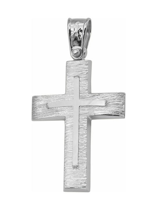 White Gold Cross 9K