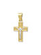 Men's Gold Cross 14K with the Crucified