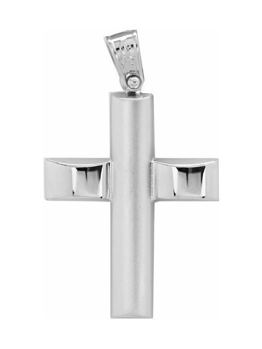 White Gold Cross 14K