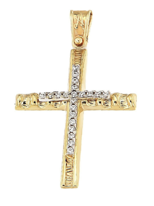 Anorado Damen Gold Kreuz 14K