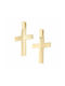 Men's Gold Cross 14K Double Sided