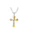 Men's Cross from Steel with Chain