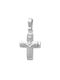 Men's White Gold Cross 14K with the Crucified