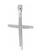 White Gold Cross 14K