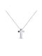 Women's White Gold Cross 14K with Chain