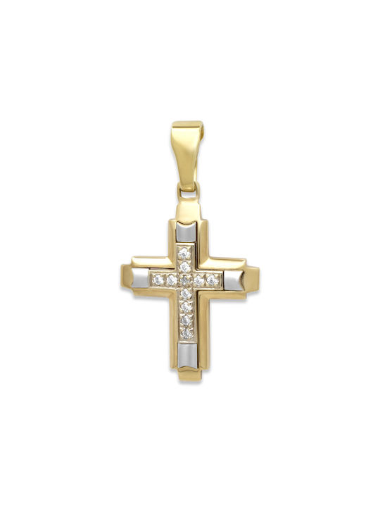 Damen Gold Kreuz 14K