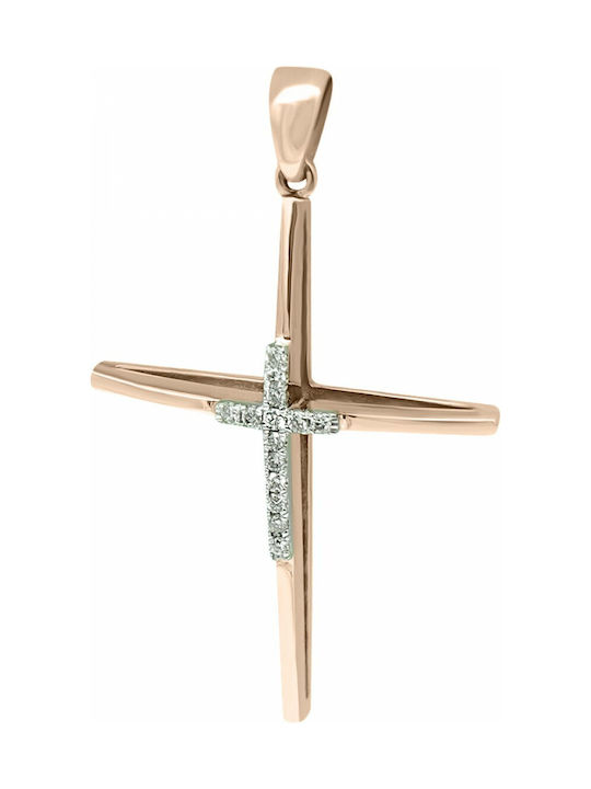 Rose Gold Cross 18K