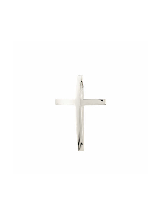 Damen Weißgold Kreuz 14K