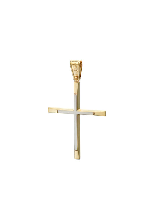 Herren Gold Kreuz 14K