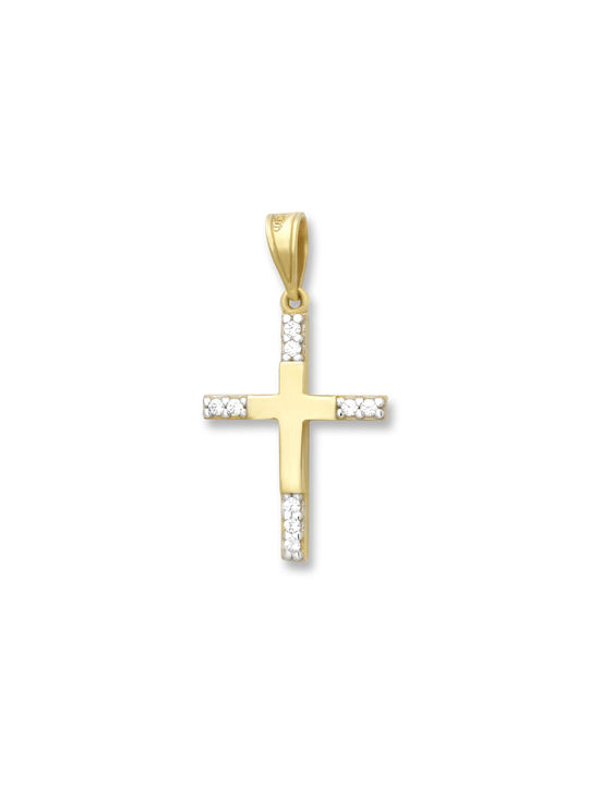 Damen Gold Kreuz 14K