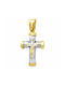 Men's Gold Cross 14K with the Crucified