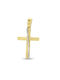 Herren Gold Kreuz 14K