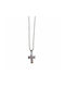 Men's Cross from Steel with Chain