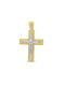 Herren Gold Kreuz 14K