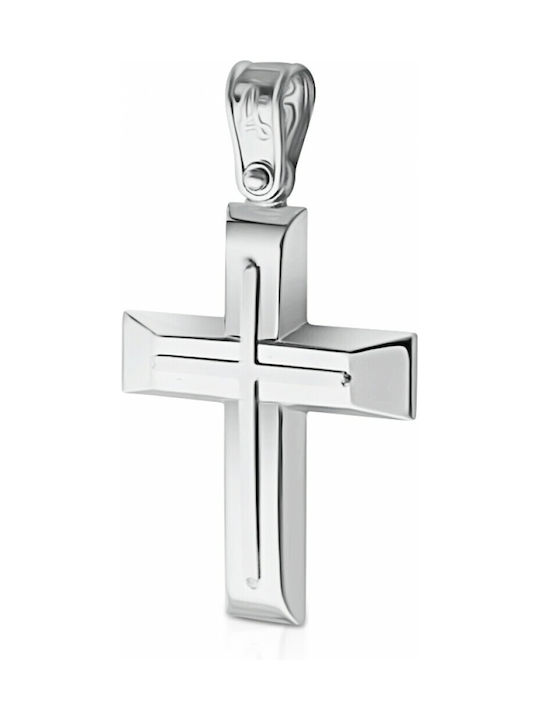 White Gold Cross 14K