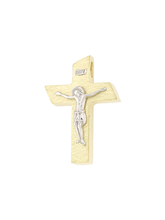 Herren Gold Kreuz 14K mit dem Gekreuzigten