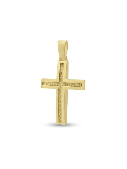 Herren Gold Kreuz 14K