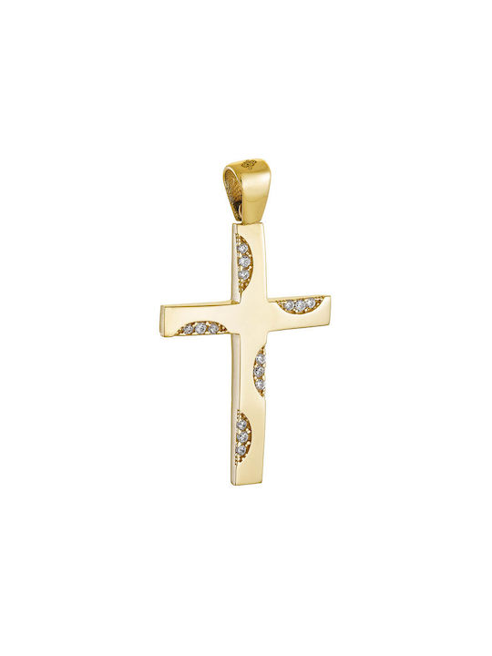 Femeiesc Aur Cruce 14K