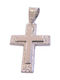 White Gold Cross 14K