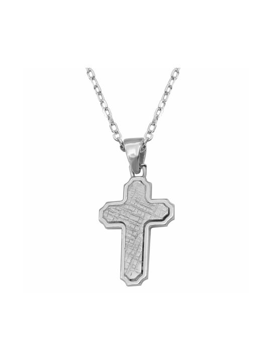 Kreuz aus Silber mit Kette