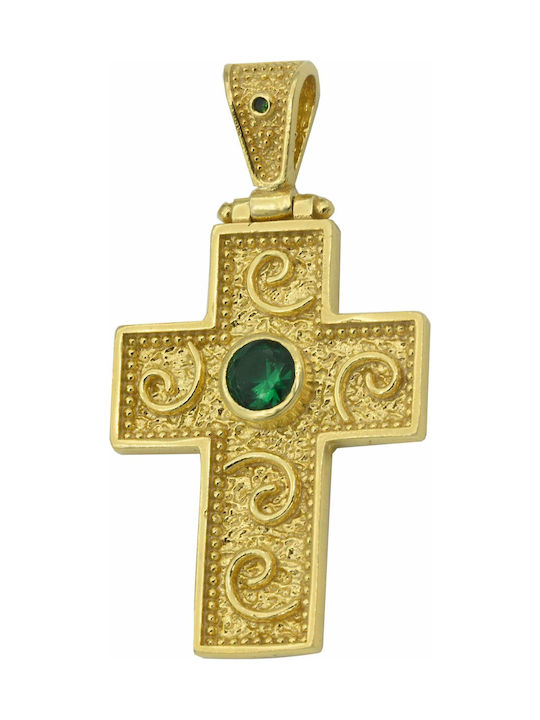 Cross from Gold Plated Silver