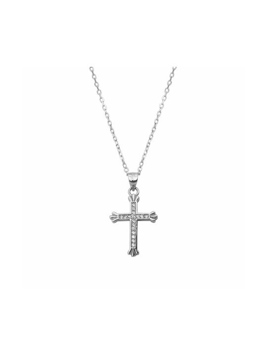 Kreuz aus Silber mit Kette