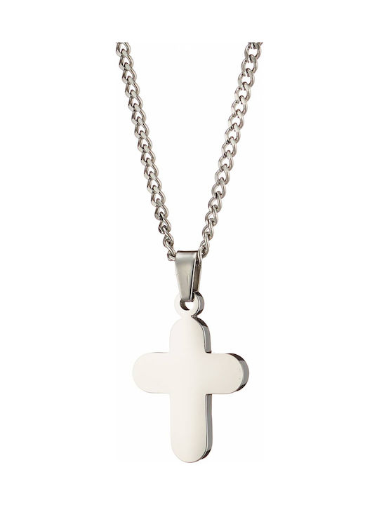 Women's Cross from Steel with Chain