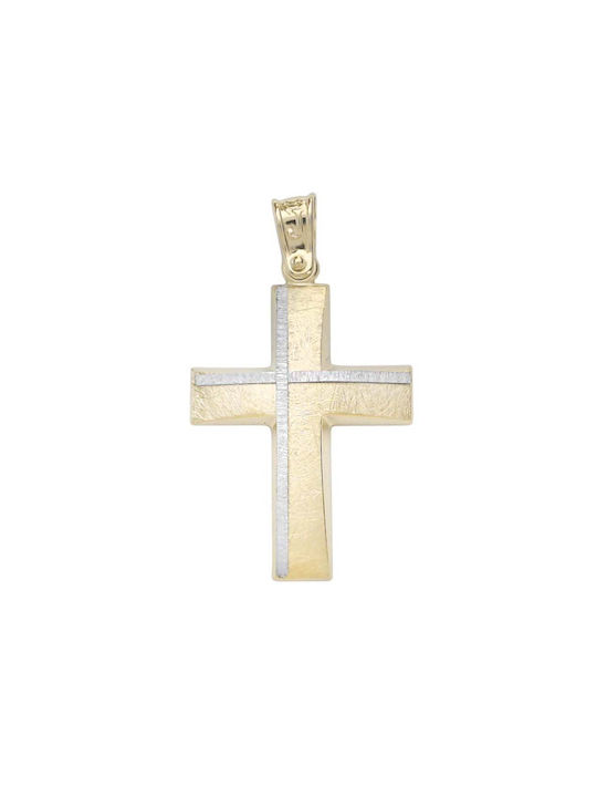 Herren Gold Kreuz 14K