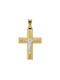 Herren Gold Kreuz 14K