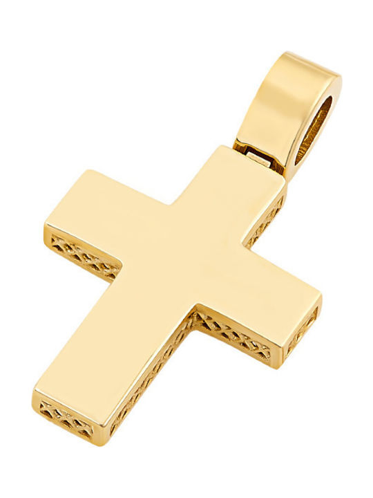 Herren Gold Kreuz 14K