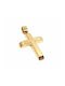 Men's Gold Cross 14K Double Sided