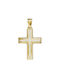 Herren Gold Kreuz 14K