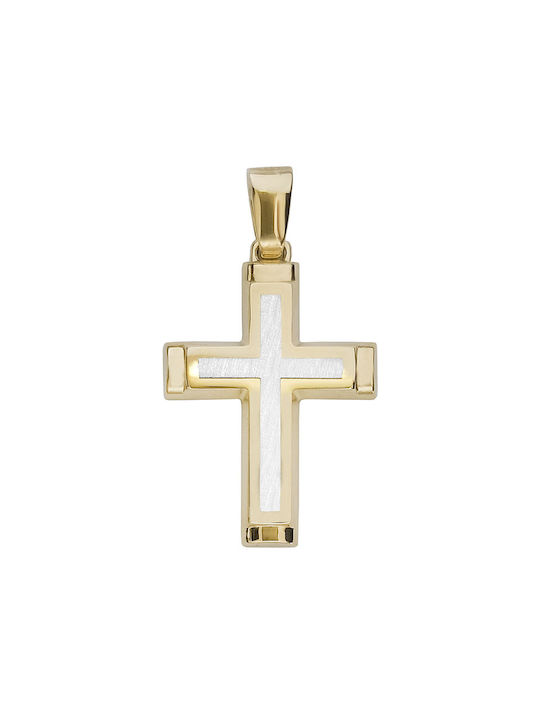 Herren Gold Kreuz 14K