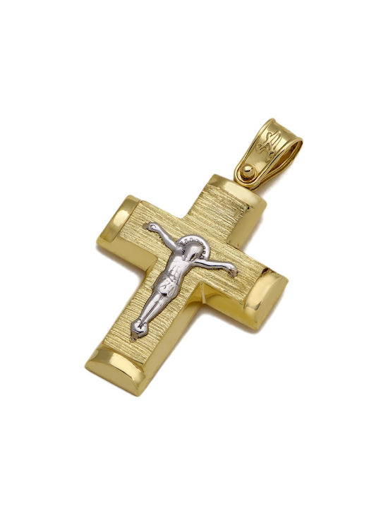 Women's Cross from Gold Plated Silver