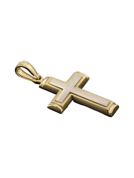 Gold Kreuz 14K mit Kette