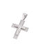 Men's White Gold Cross 14K with the Crucified