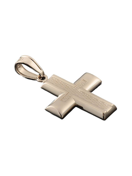 White Gold Cross 14K with Chain