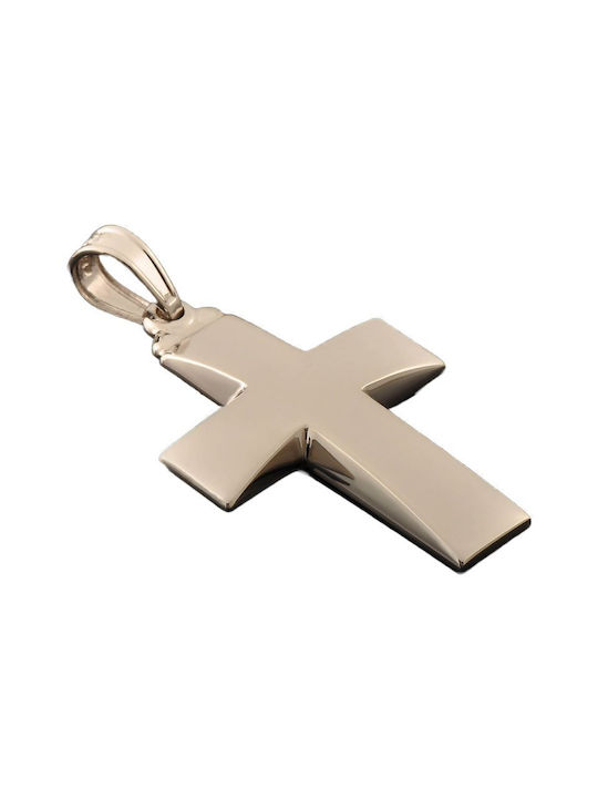 Weißgold Kreuz 14K mit Kette