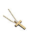 Damen Gold Kreuz 14K mit Kette