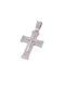 Women's White Gold Cross 14K