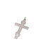 Men's White Gold Cross 14K with the Crucified