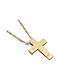 Damen Gold Kreuz 14K mit Kette