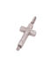 Men's White Gold Cross 14K with the Crucified