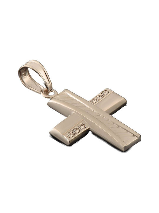 Women's White Gold Cross 14K