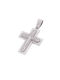 Men's White Gold Cross 14K with the Crucified