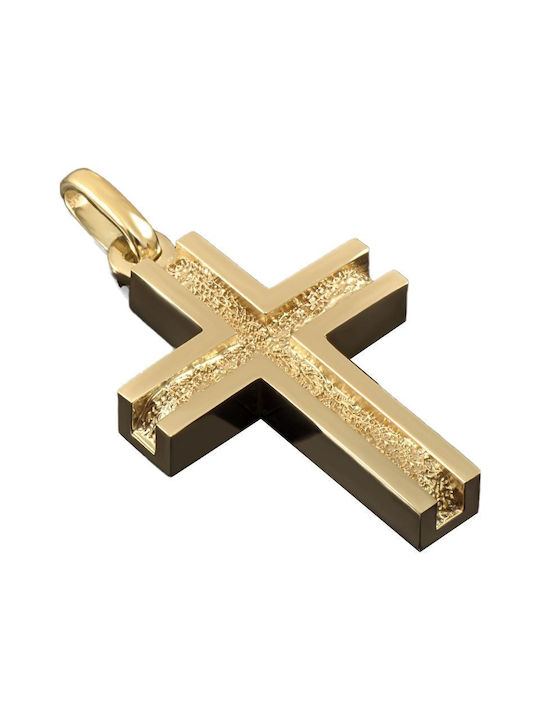 Gold Kreuz 14K mit Kette