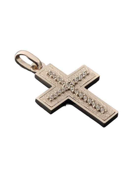 Women's White Gold Cross 14K with Chain