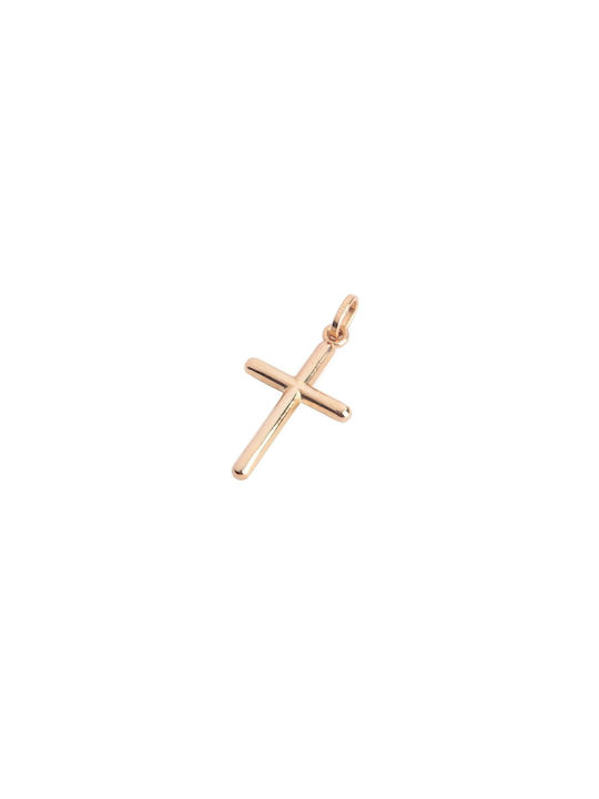 Women's Rose Gold Cross 14K